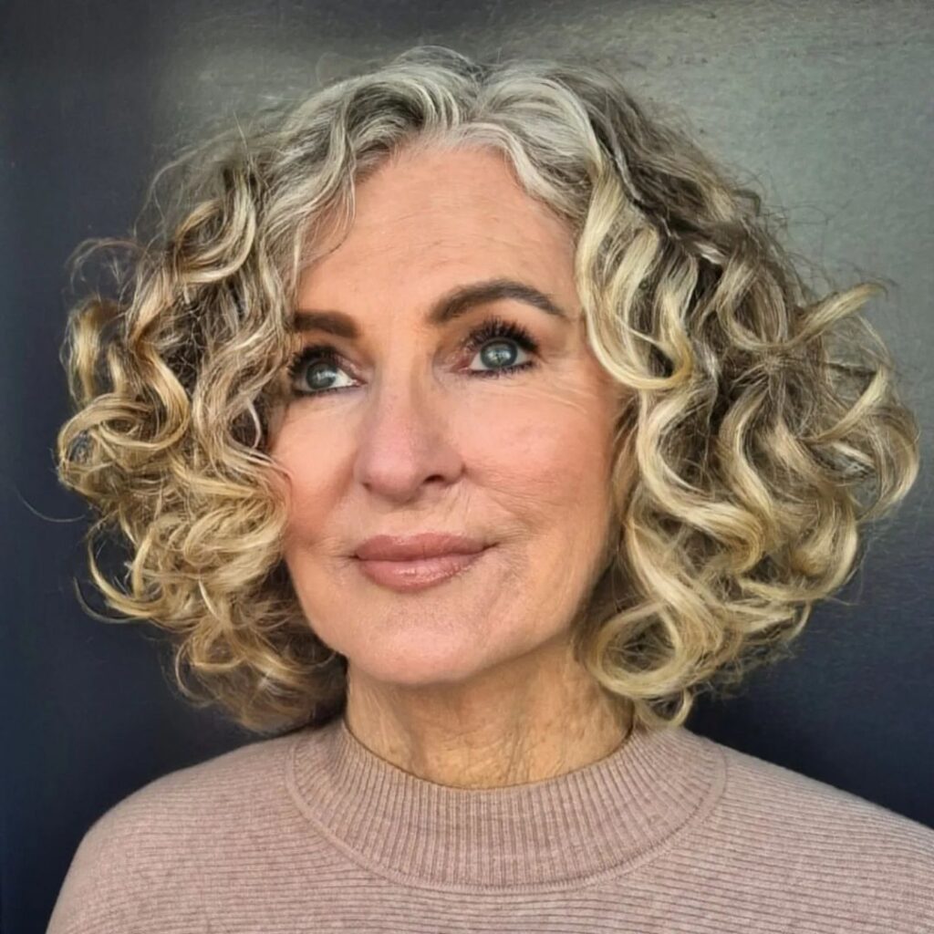 Soft Curls on Shoulder-Length Hair