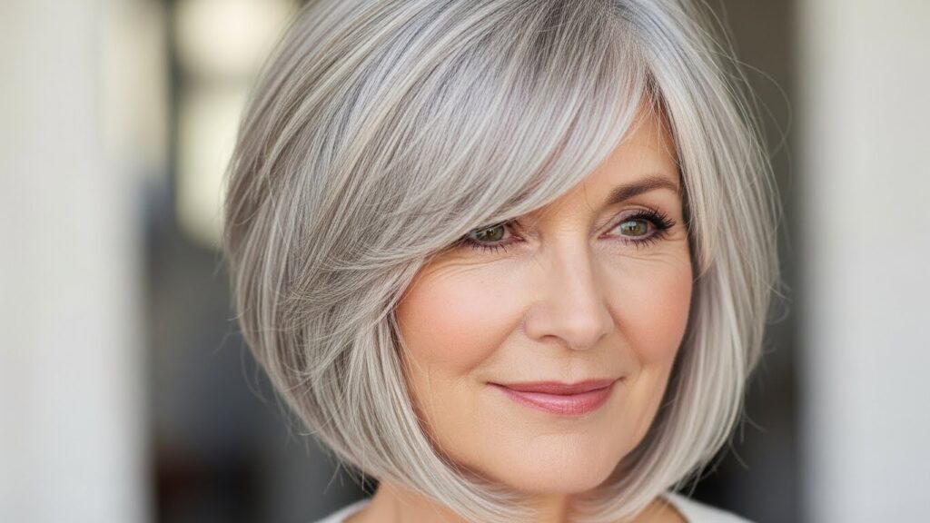 Asymmetrical Bob with Side Bangs