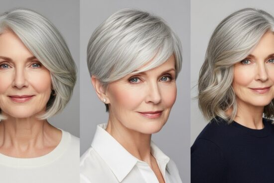Best Haircuts for 60+ Women with Round Face Shapes