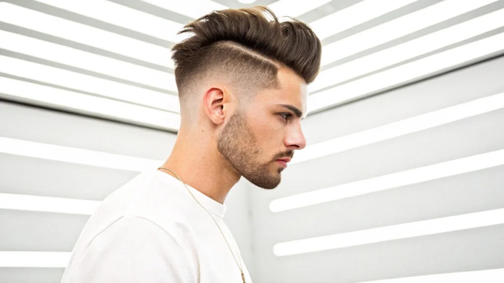 Buzzed Sides Mullet Fade: Maximum Visual Contrast