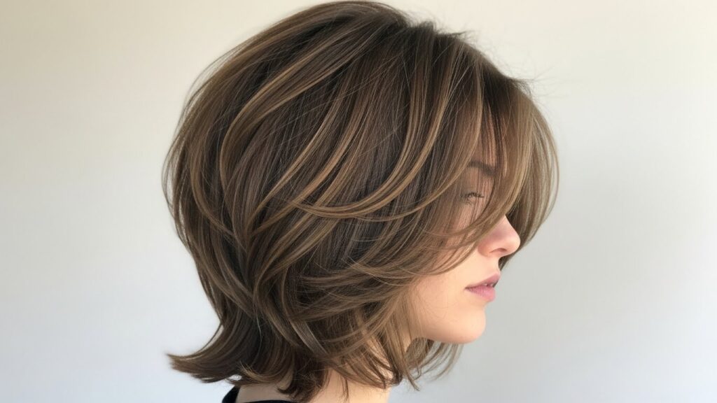 Choppy Soft Layered Long Bob