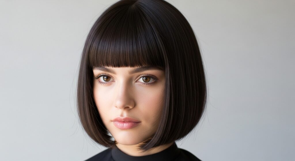Classic Bob with Full Bangs