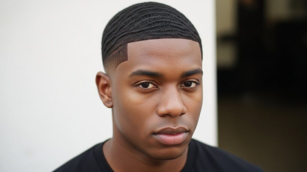 Classic Low Taper Fade with Short Waves