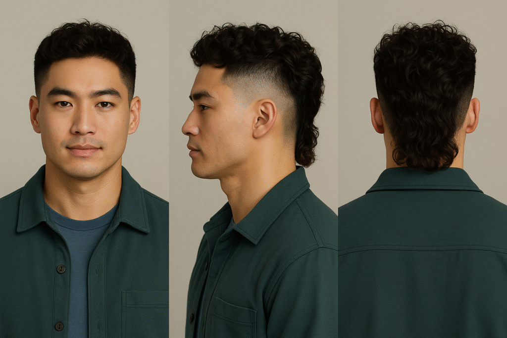 Disconnected Mullet Fade: High Contrast Definition
