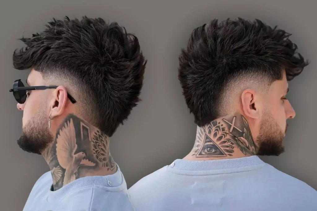 Edgy Burst Fade Mohawk