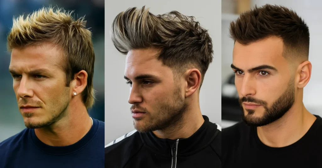 Faux Hawk Mullet Fade: Subtle Center Ridge