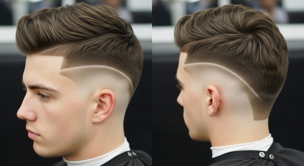 Faux Hawk with Drop Fade