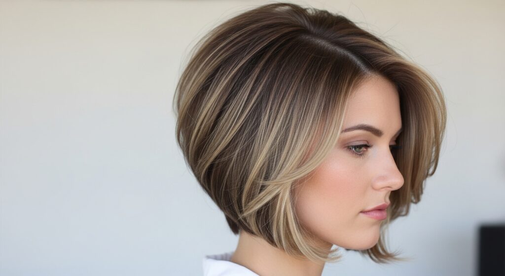 Graduated Bob with Highlights