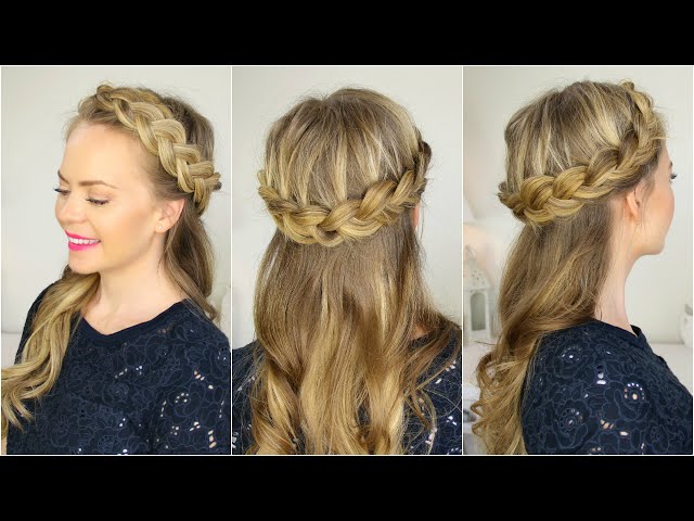 Half-Up Pirate Hairstyle Braided Crown