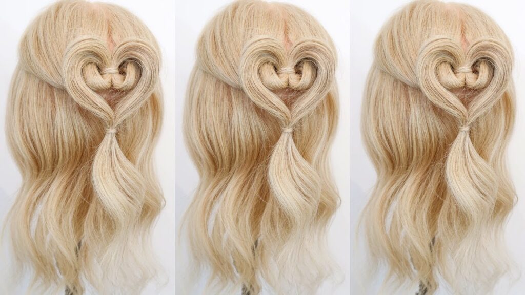Heart-Shaped Half-Updo