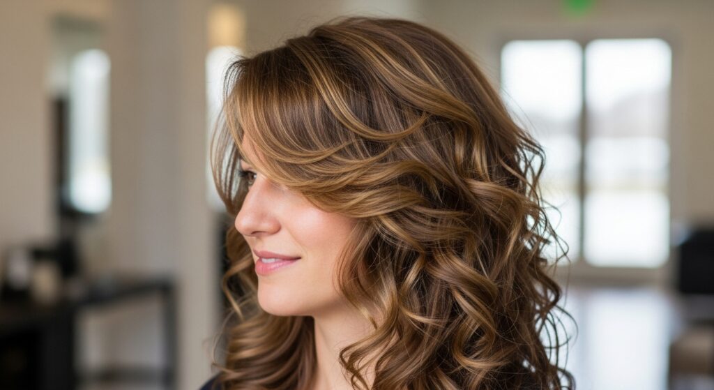  Layered Curls Haircut
