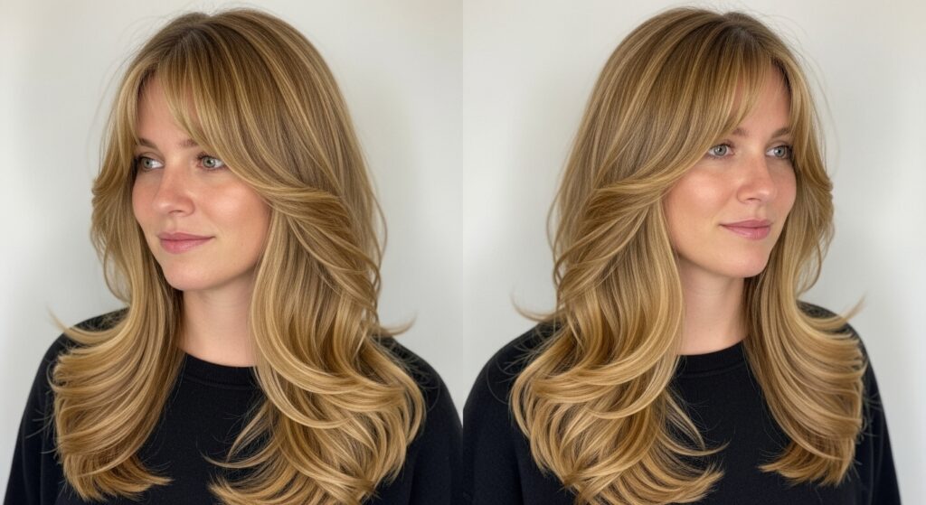 Long Wavy Honey Blonde Hair