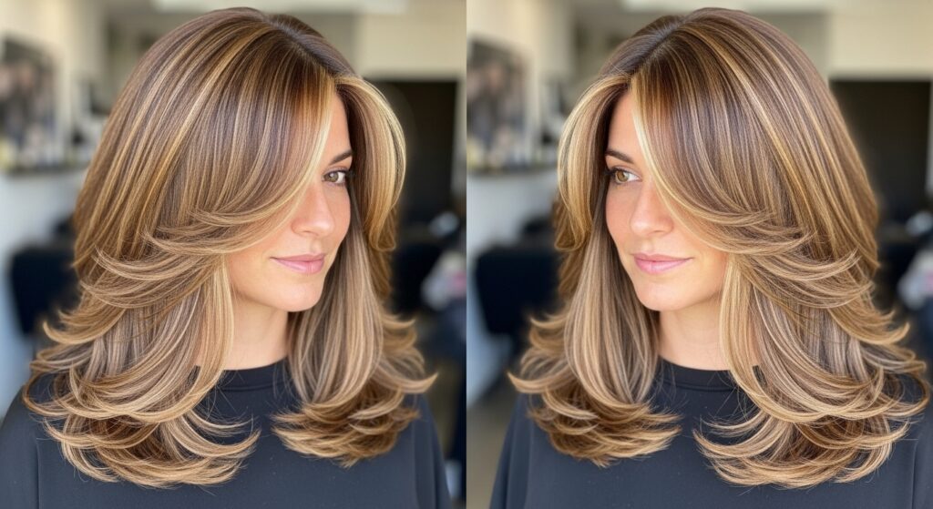  Soft Layered Cut with Subtle Highlights