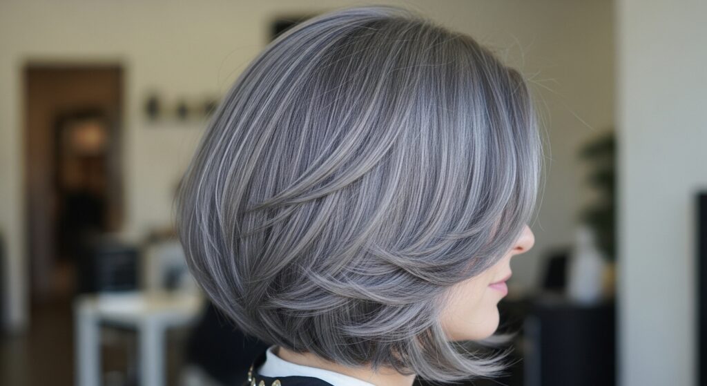 Layered Bob With Flipped Ends