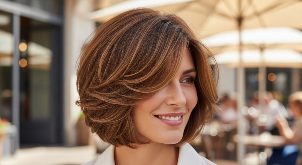 Kate Winslet Textured Choppy Long Bob