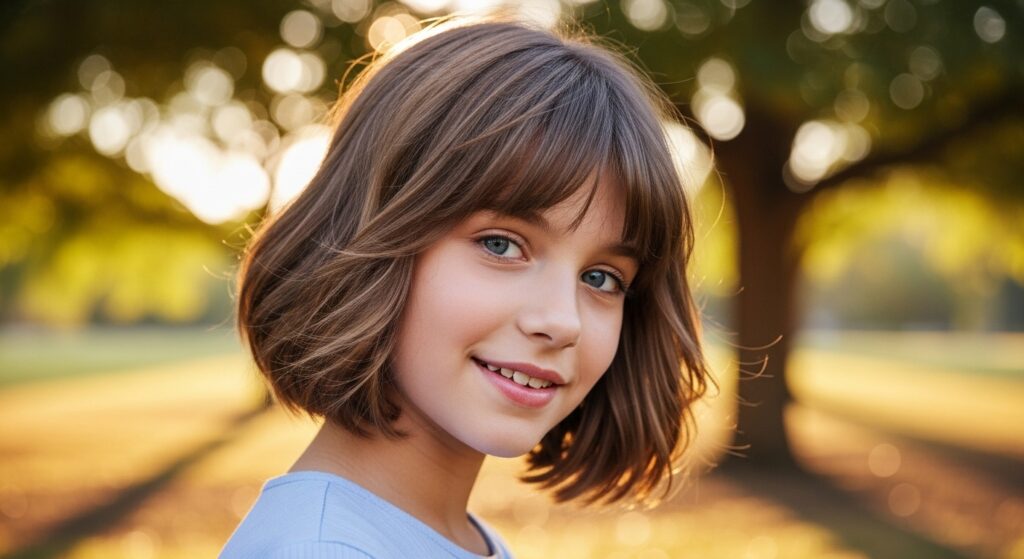 Layered Short Bob with Wispy Bangs