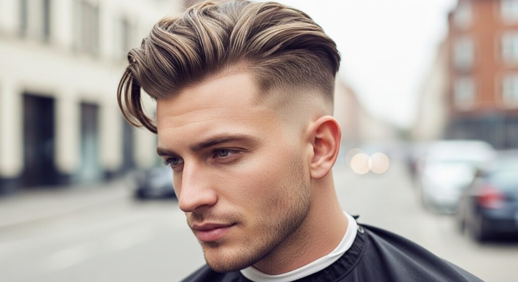 Long Top with Undercu t and Fade