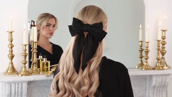 Loose Half-Up Bow Hairstyle