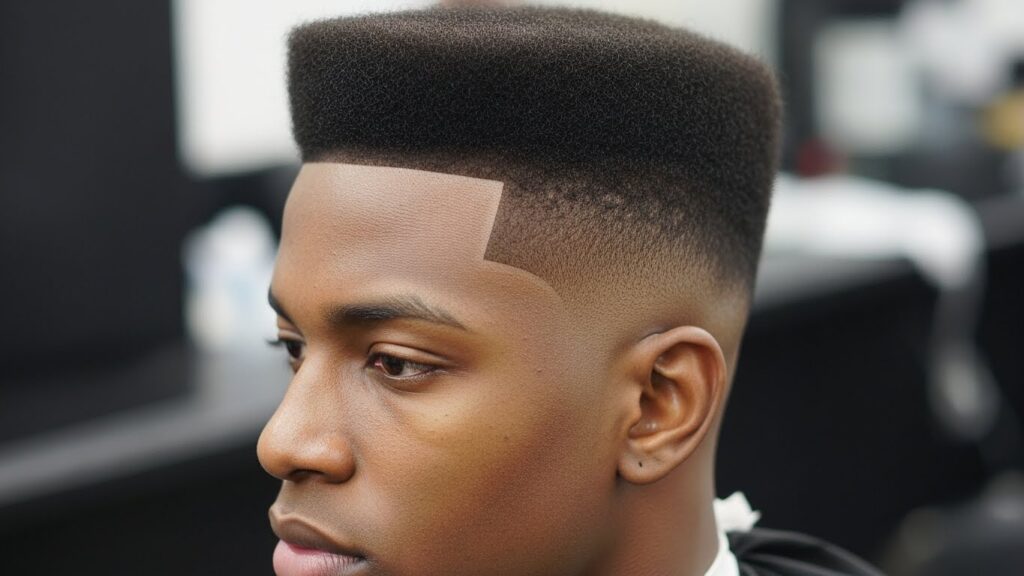 Low Taper Fade with Flat Top