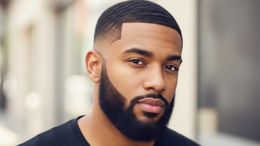 Low Taper Fade with Full Beard