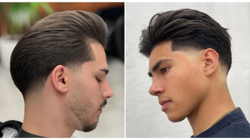  Low Taper Fade with Slick Back