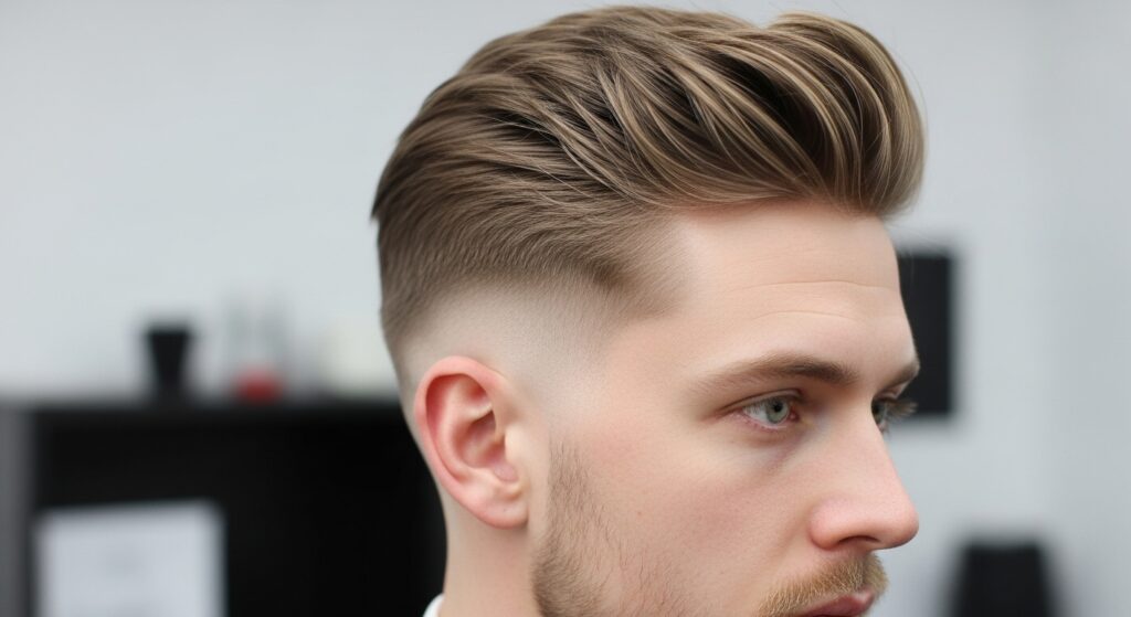 Messy Comb Over Fade