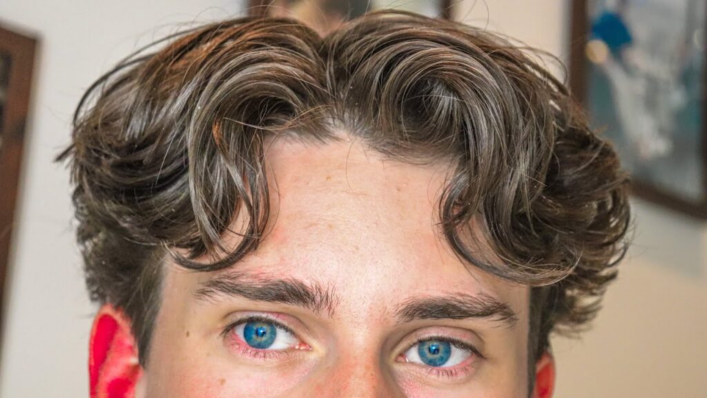 Messy Middle Part with Volume