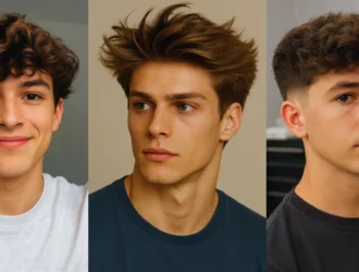 Modern Teen Boy Haircuts Featuring the Middle Part Trend
