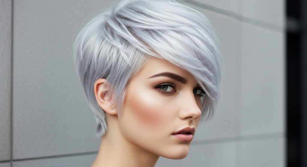 Platinum Gray Pixie