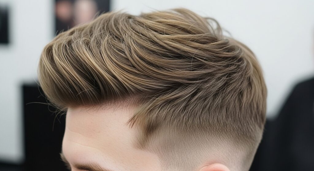 Quiff with Asymmetrical Layers