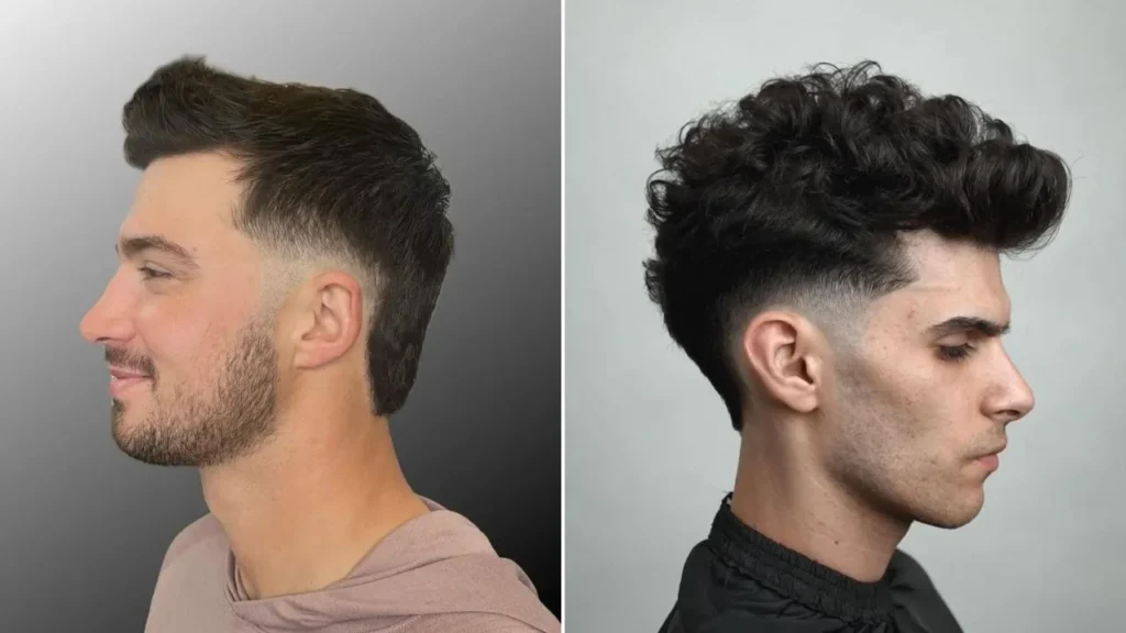 Shaggy Mullet Fade: Layered and Textured/