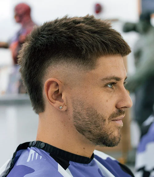 Sharp Burst Fade Mohawk