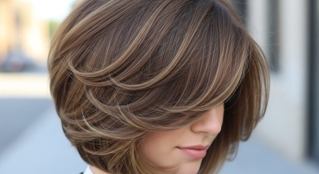 Short Layered Bob