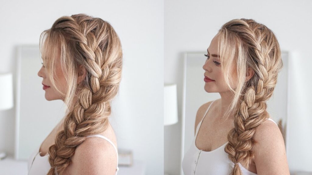 Side French Twist Braid