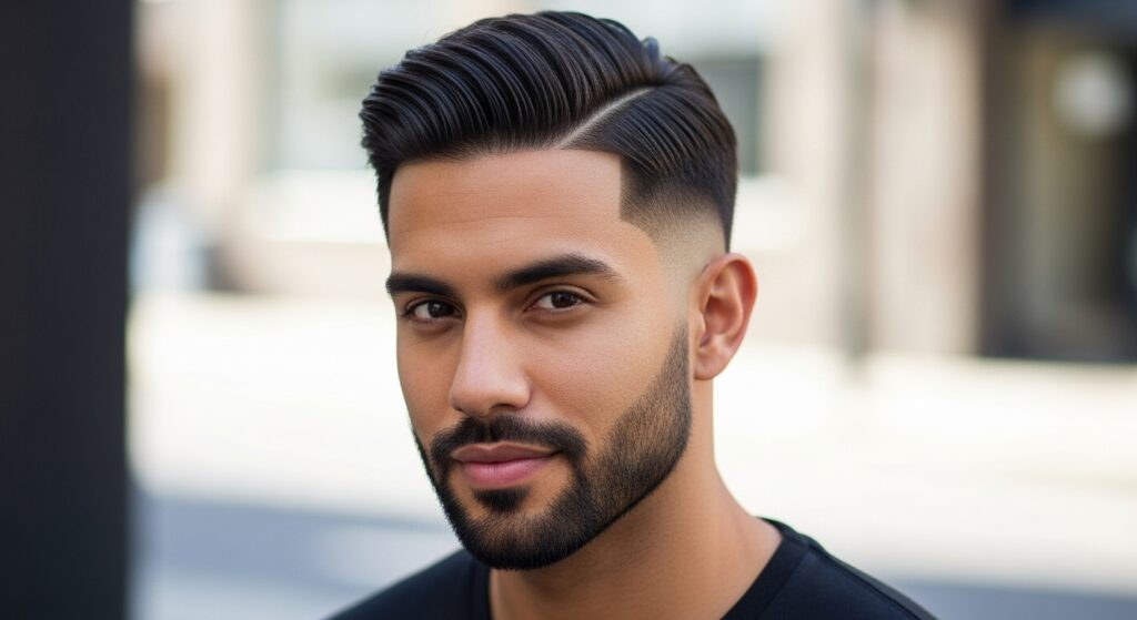 Side Part Low Fade