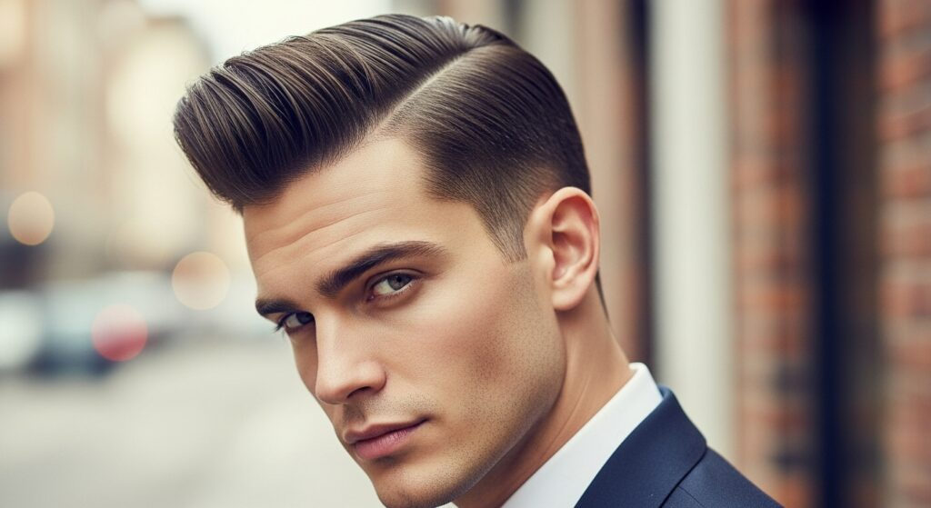 Side Part Pompadour
