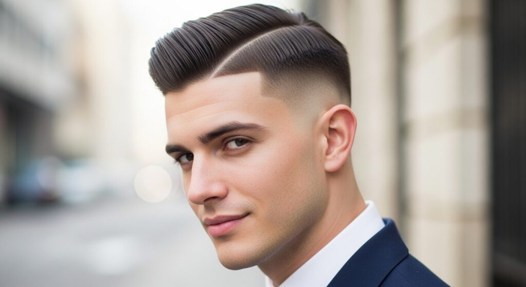 Side Part with Disconnected Fade