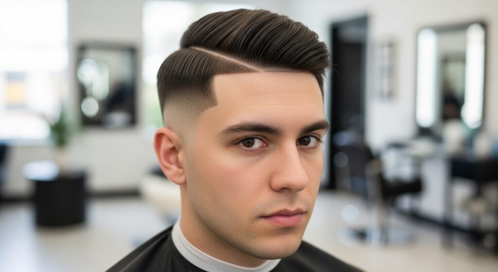 Side Part with Taper Fade