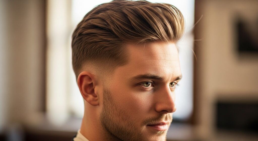 Side Part with Textured Finish