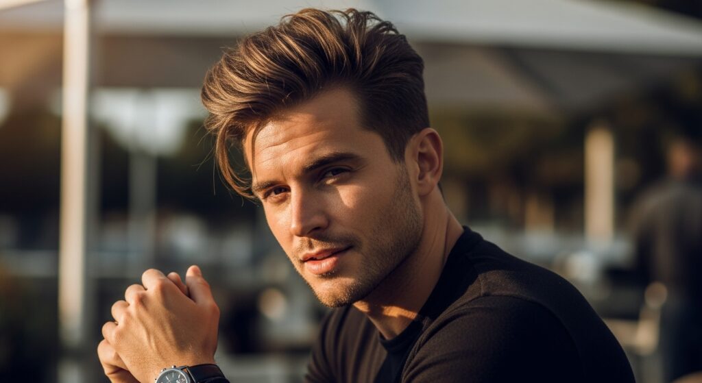 Side-Swept Messy Top