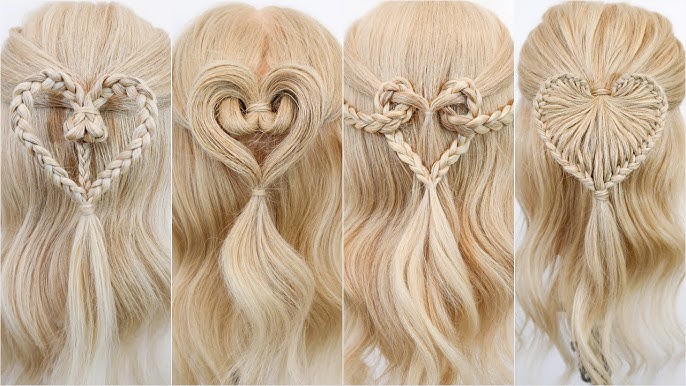 Simple Half-Updo with Heart Clip