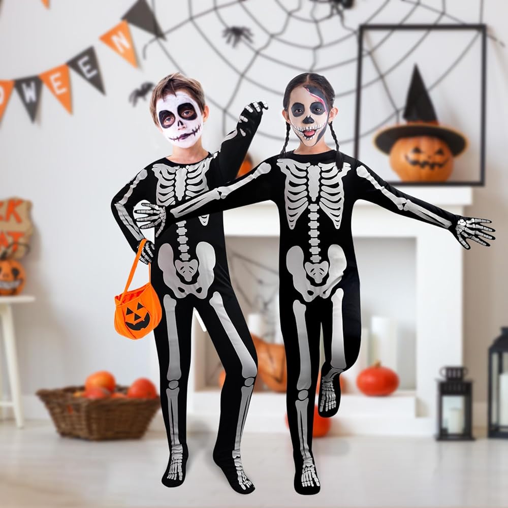 Skeleton Bone Bubble Pigtails