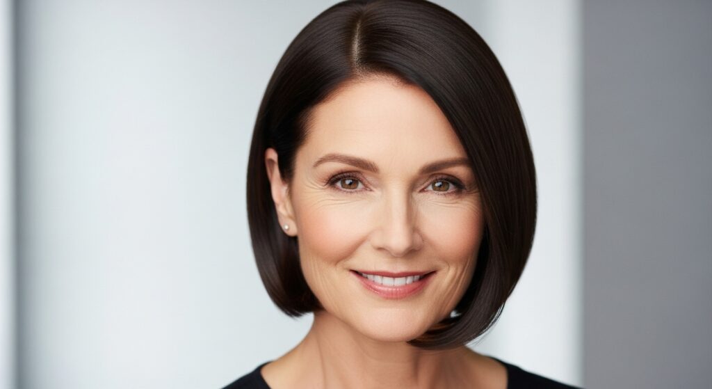 Sleek Chin-Length Bob