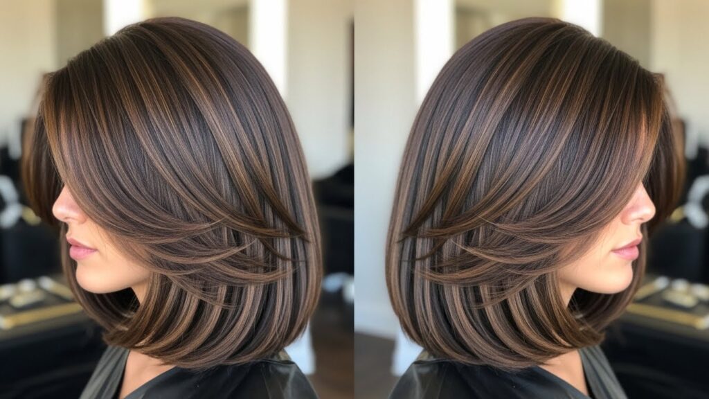 Sleek Soft Layered Long Bob
