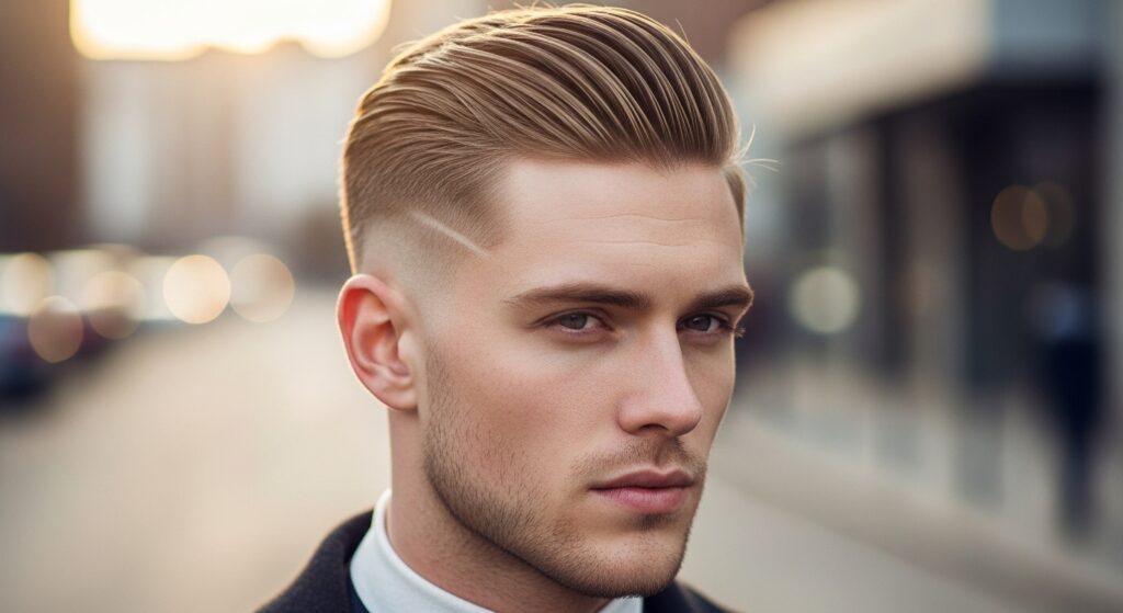 Slick Hairstyle (Tapered Sides)
