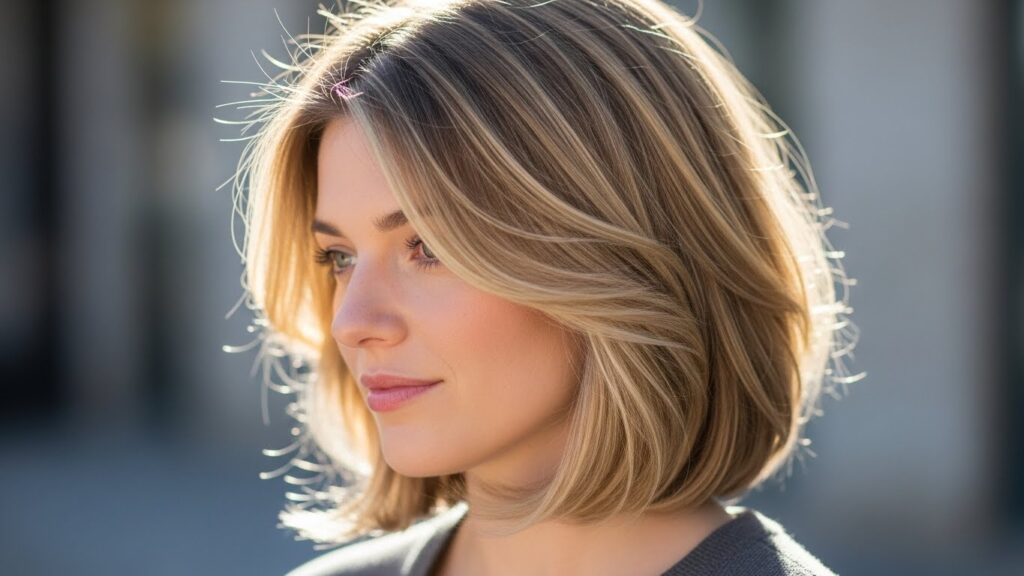 Soft Layered Lob with Babylights