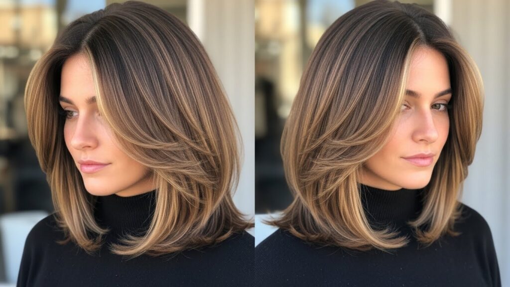 Soft Layered Lob with Face-Framing Layers