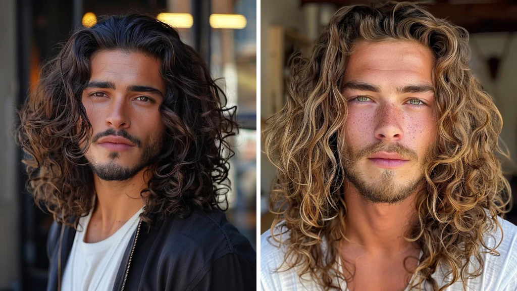 Stylish Long Curly Haircuts for Men Effortless & Bold Styles