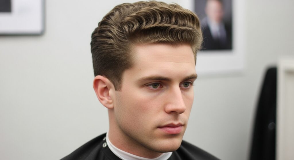 Textured Comb-Over for Curly Hair