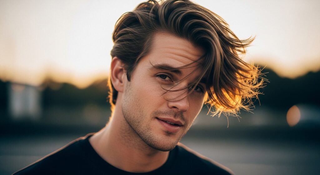 Textured Medium-Length Hair